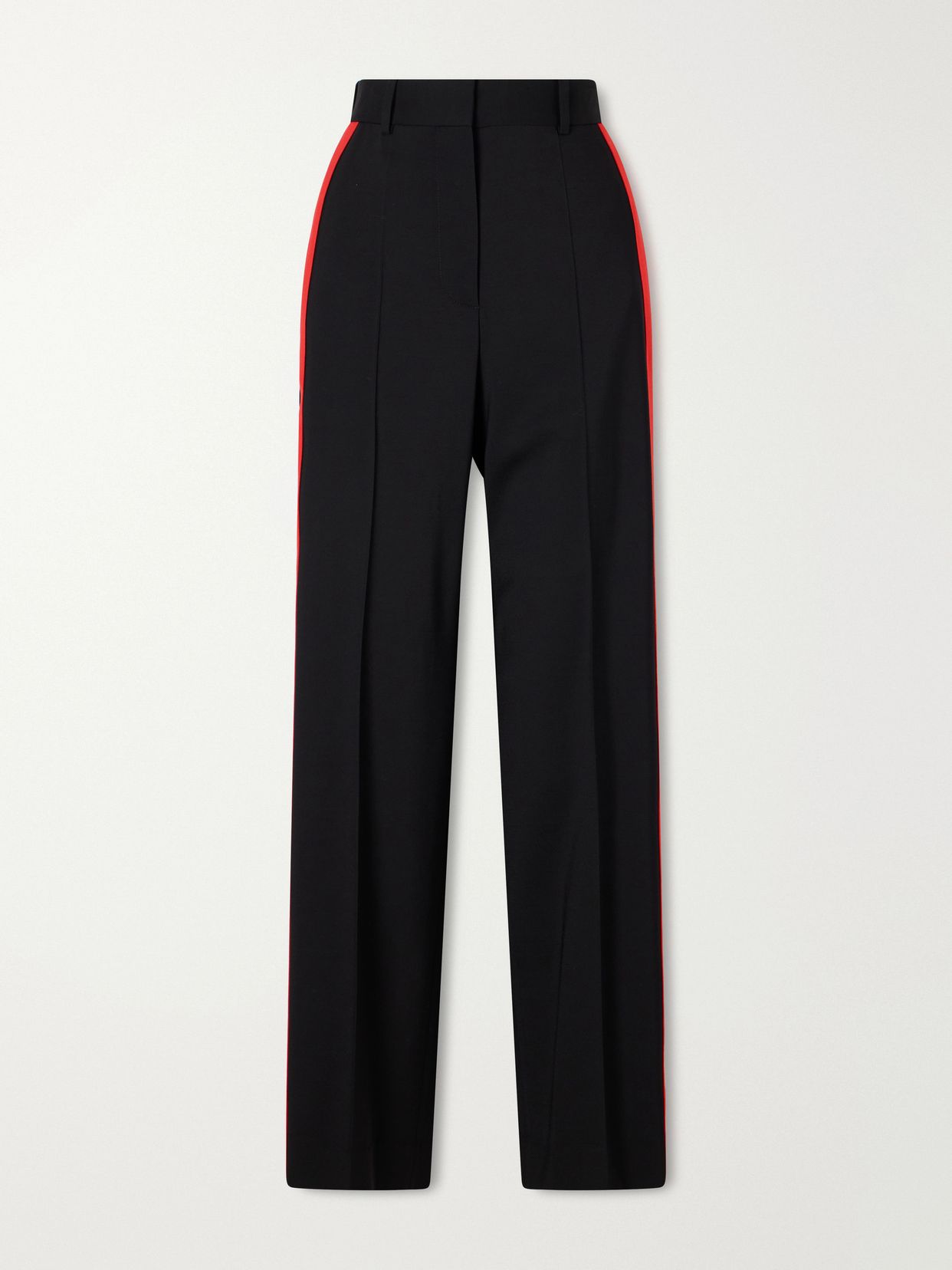 Straight-leg twill pants