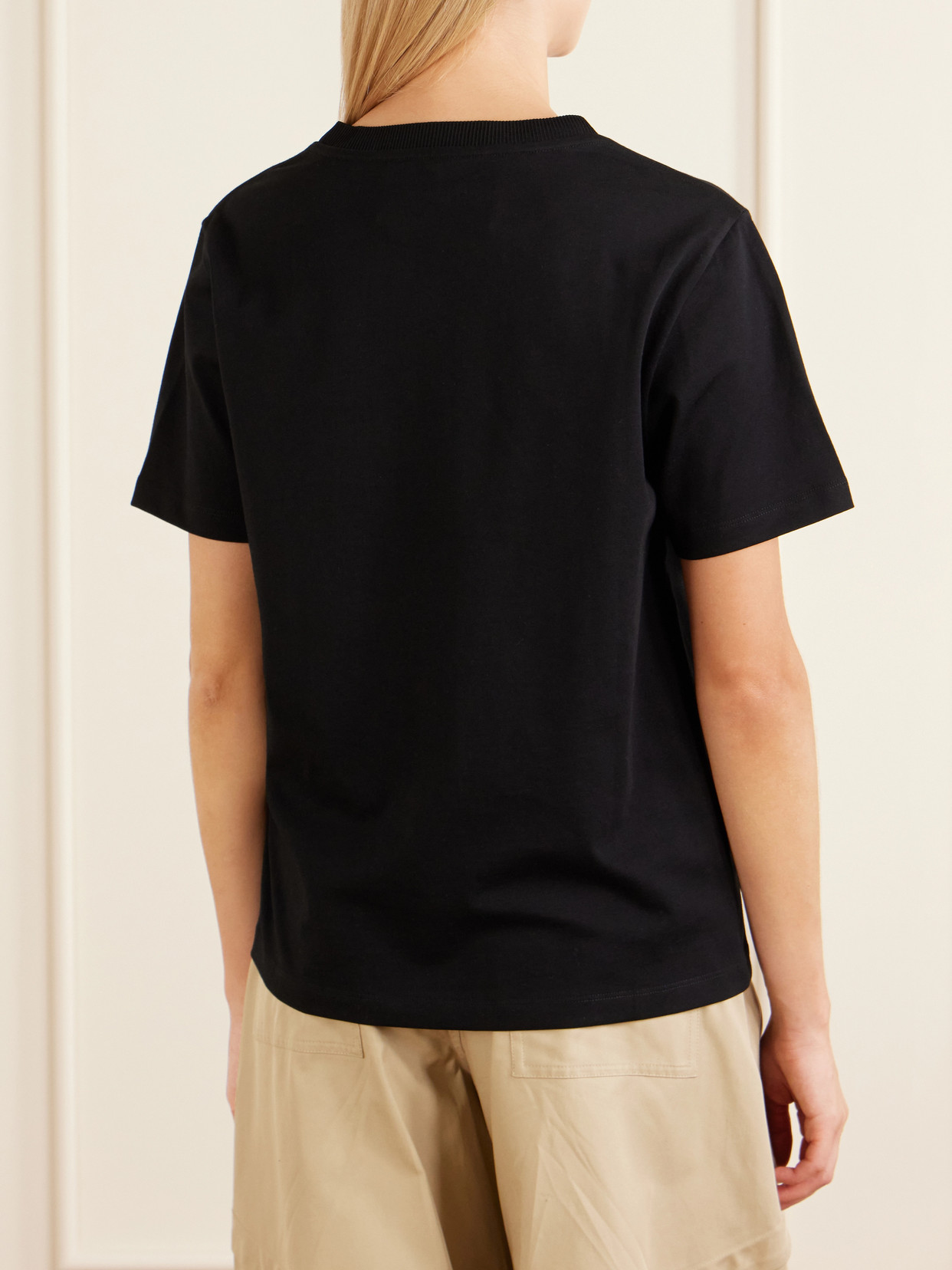 Appliquéd Cotton-Jersey T-Shirt