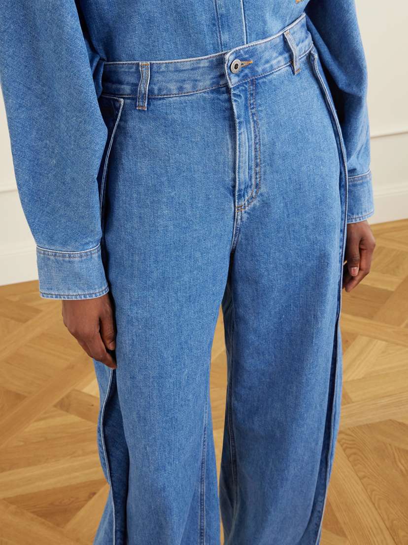 Loewe Draped Mid-rise Wide-leg Jeans | Thumbnail 6 Loewe Draped Mid-rise Wide-leg Jeans | Thumbnail 6
