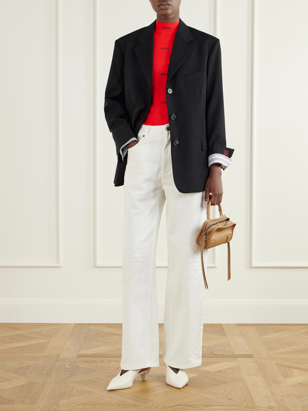 Loewe Wool Blazer In Black