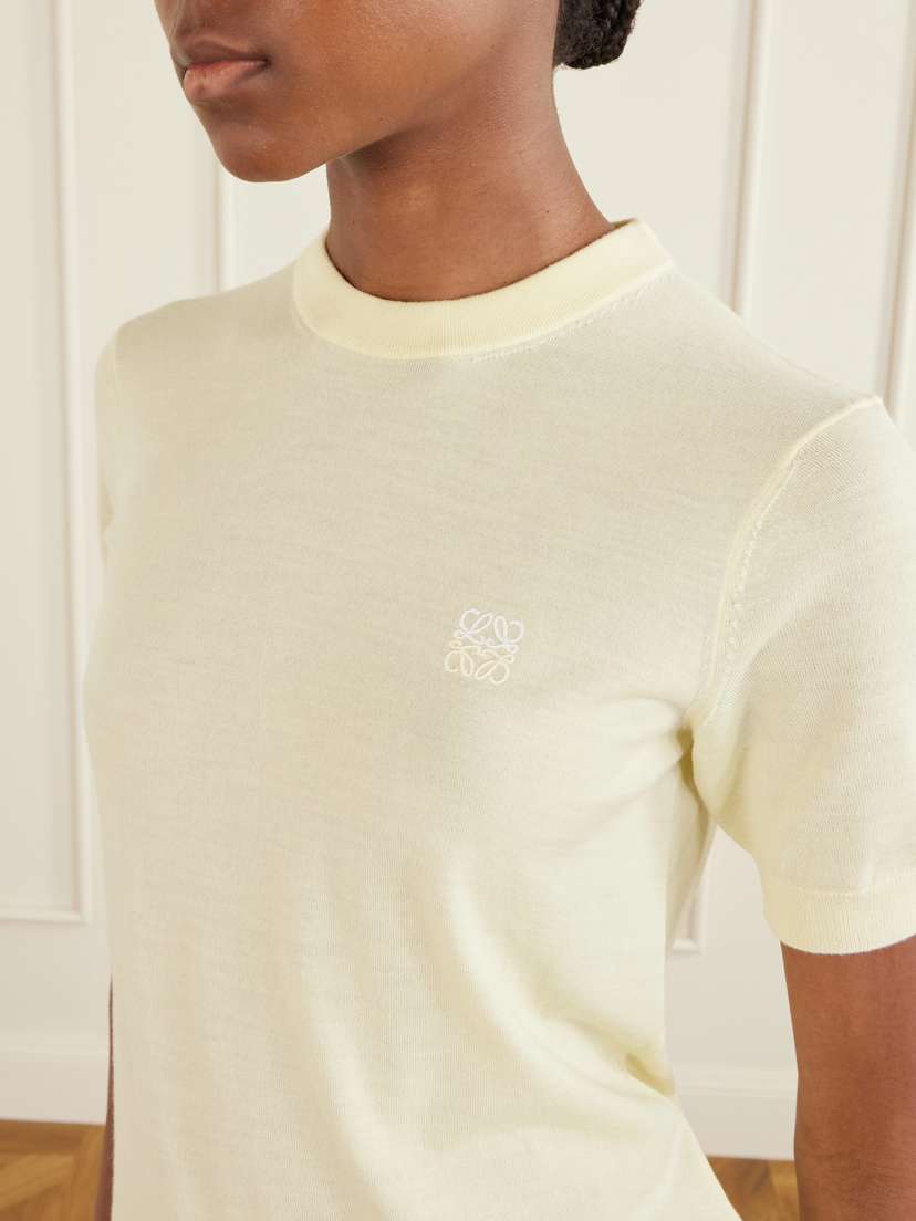 Loewe Anagram-embroidered Wool-blend Sweater | Thumbnail 5 Loewe Anagram-embroidered Wool-blend Sweater | Thumbnail 5