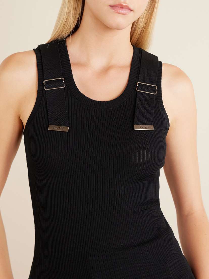 Loewe Appliquéd Ribbed Cotton-blend Tank | Thumbnail 4