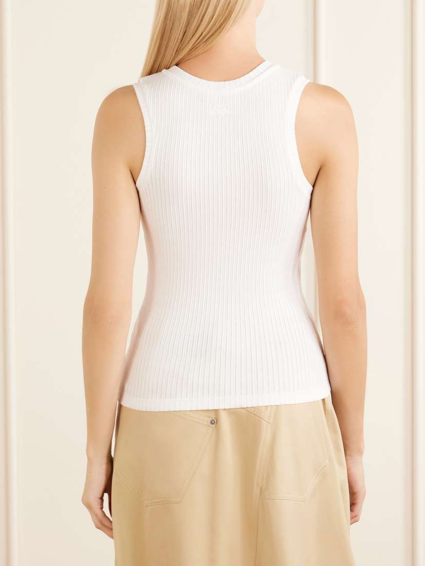 Loewe Appliquéd Ribbed Cotton-blend Tank | Thumbnail 4