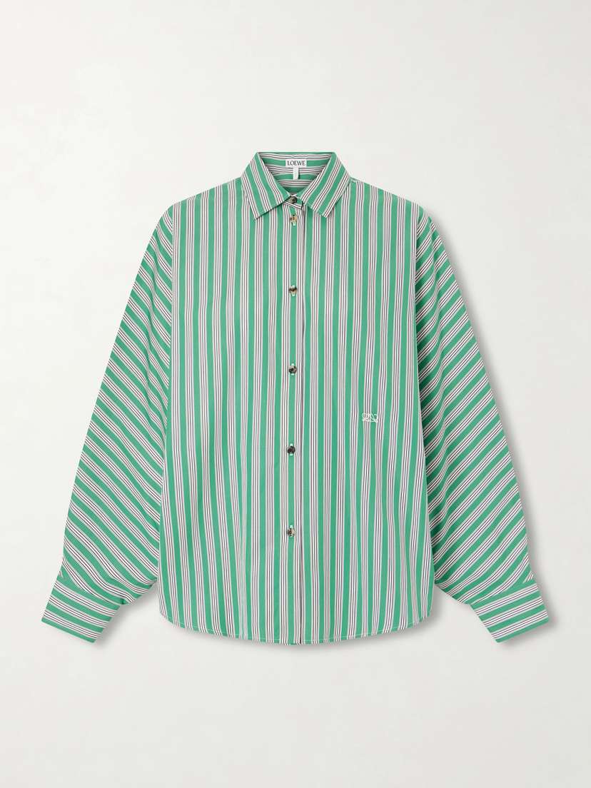Loewe Striped Cotton-poplin Shirt