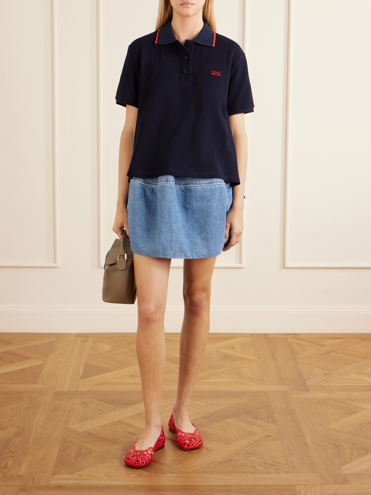 Logo-Embroidered Cotton-Piqué Polo