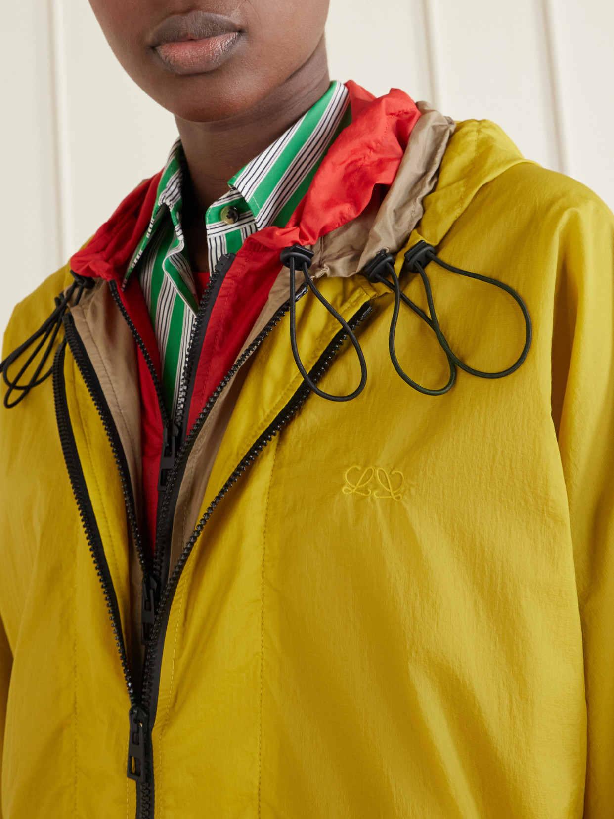Layered Hooded Jacket