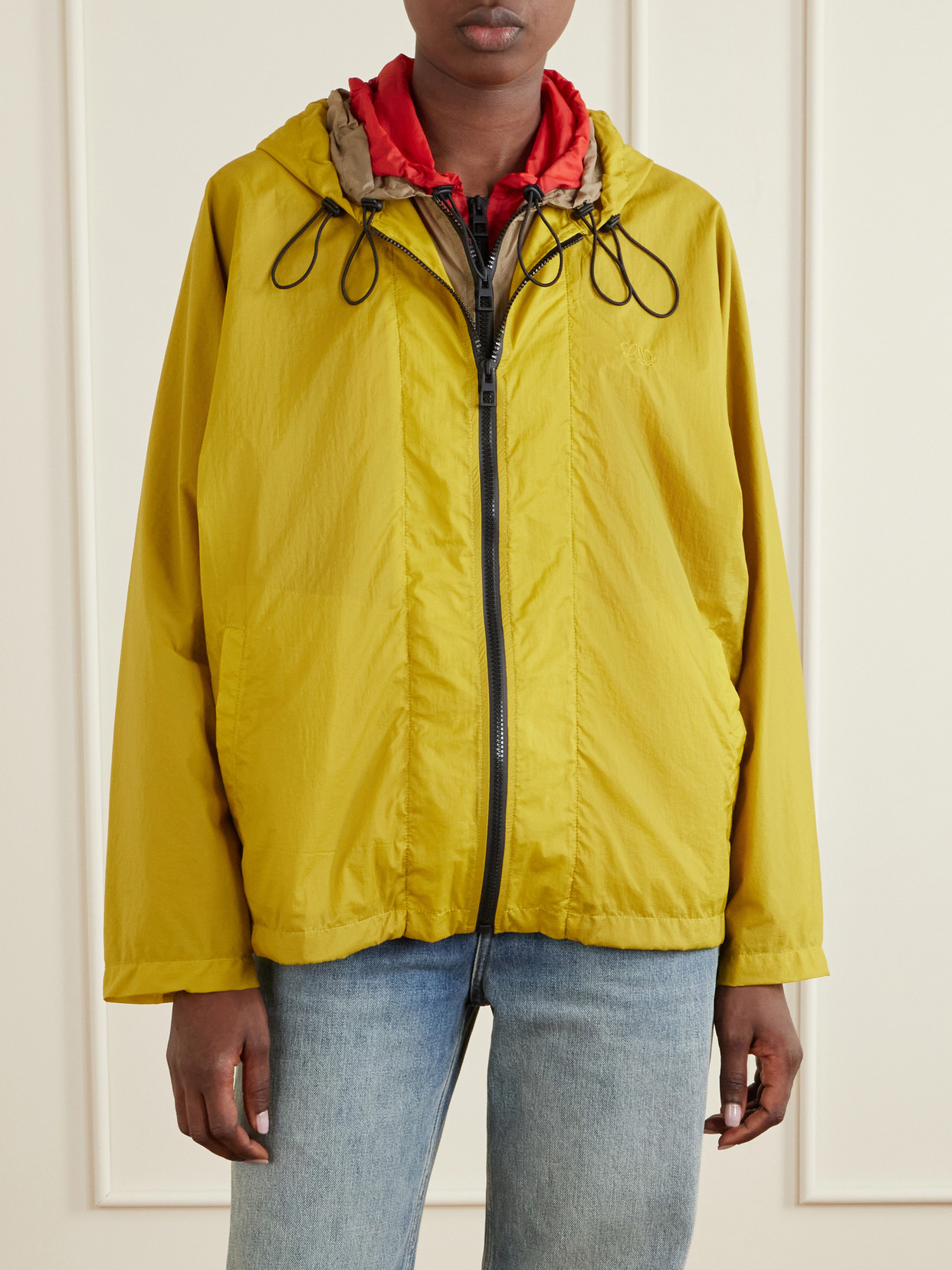 Layered Hooded Jacket
