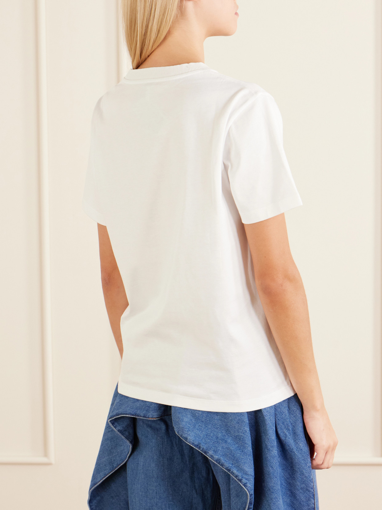 Loewe Printed Cotton T-shirt In White