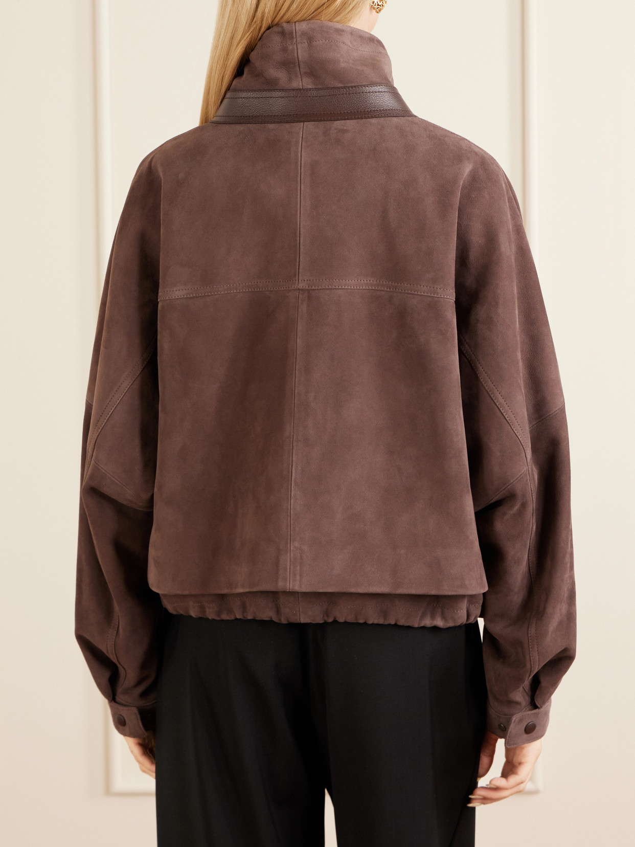 Logo-Embroidered Paneled Jacket