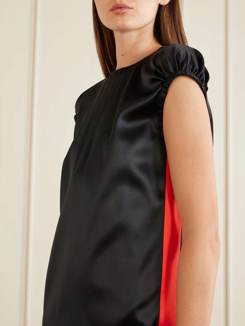 Loewe Satin Silk-blend Midi Dress | Thumbnail 4