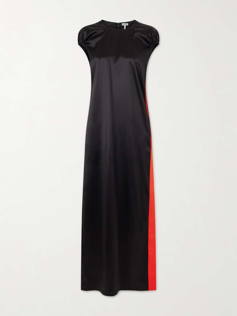 Loewe Satin Silk-blend Midi Dress