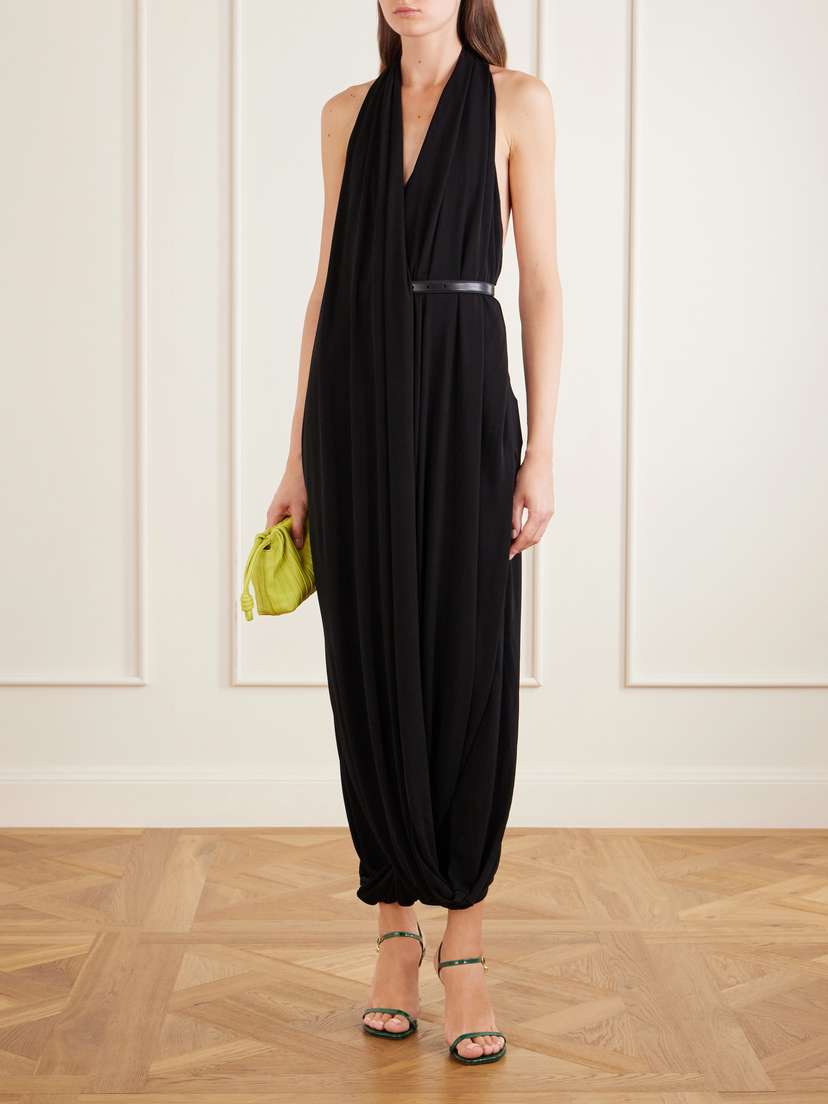 Loewe Draped Jersey Midi Dress | Thumbnail 2