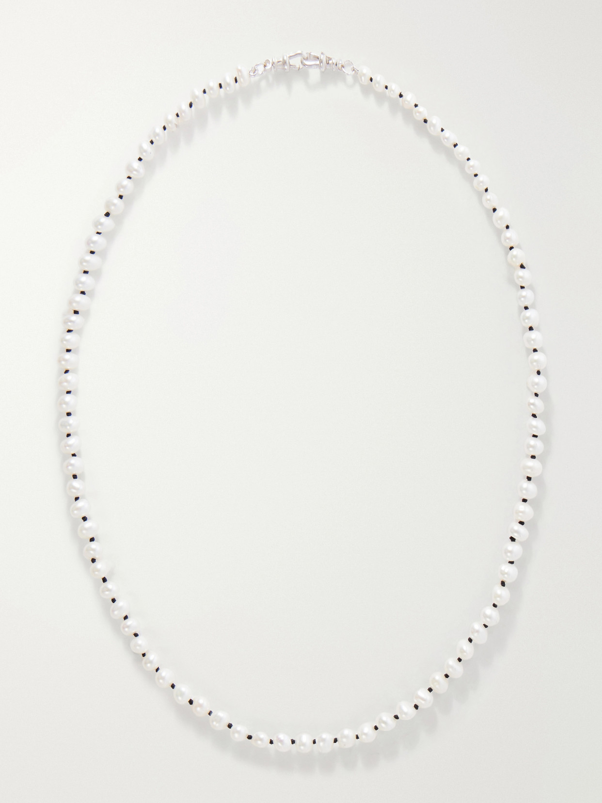 Loren Stewart Sterling Silver And Pearls Necklace