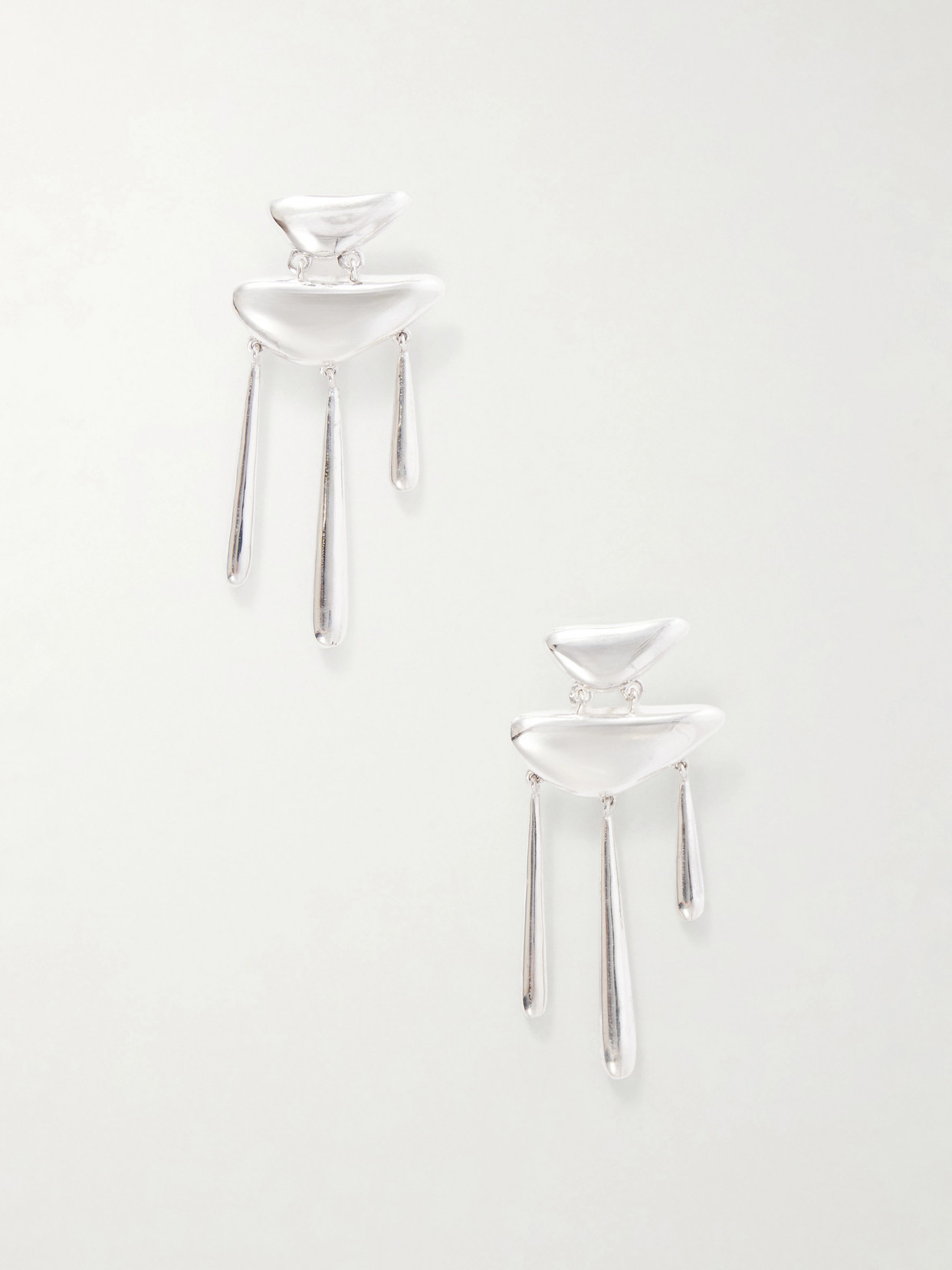 Loren Stewart Cousteau Chandelier Sterling Silver Drop Earrings