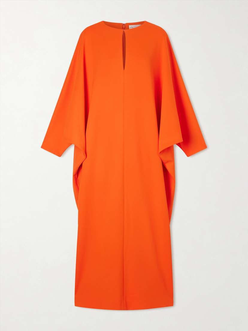Oscar de la Renta Draped Crepe Gown | Thumbnail 6