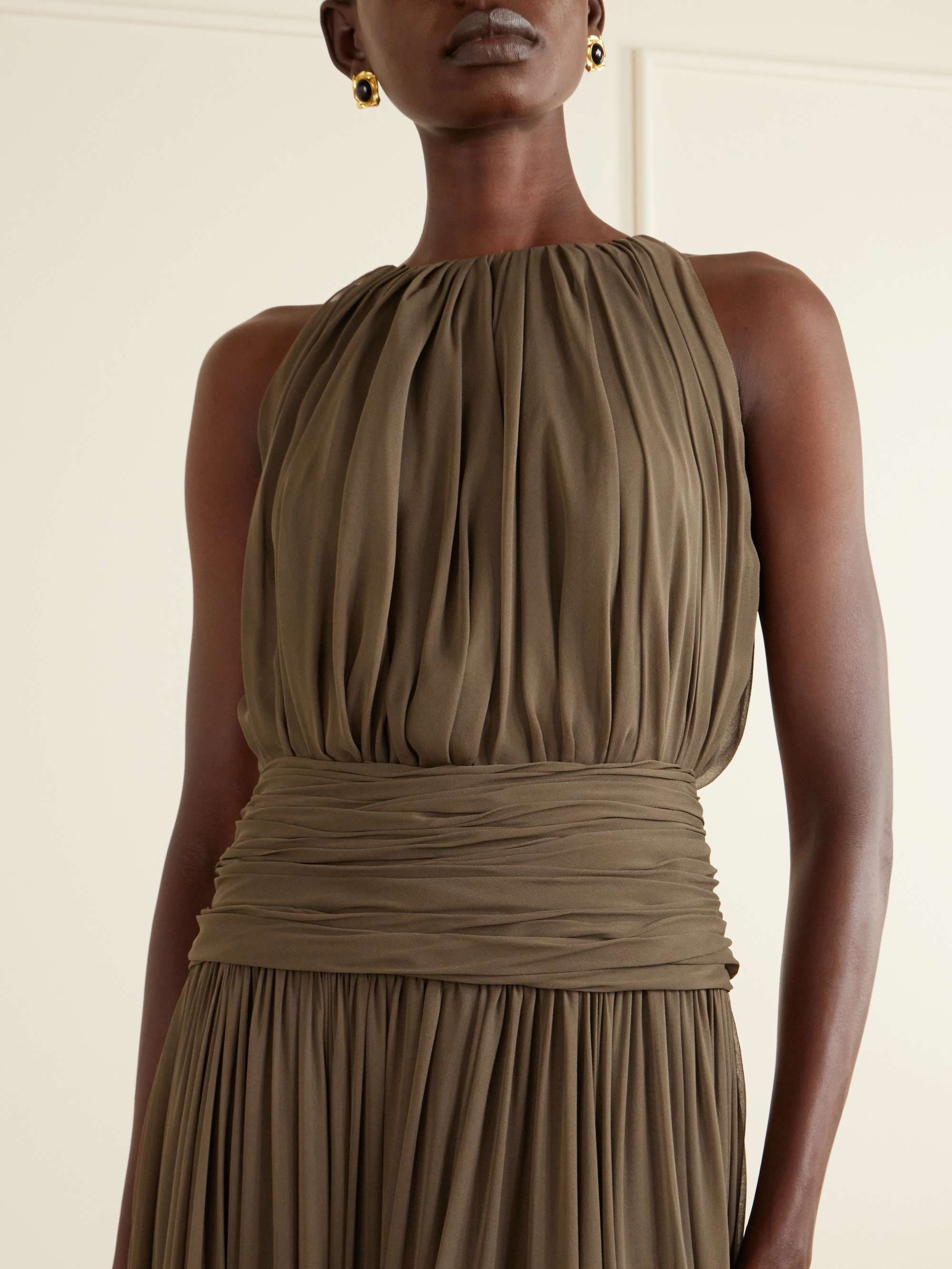 OSCAR DE LA RENTA Draped silk-chiffon gown | NET-A-PORTER OSCAR DE LA RENTA Draped silk-chiffon gown | NET-A-PORTER