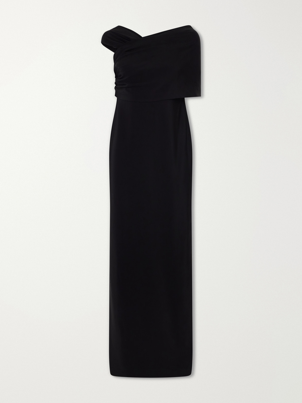 Draped Asymmetric Cady Gown