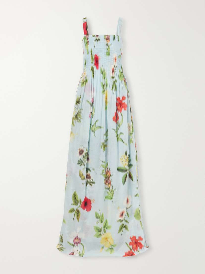 Oscar de la Renta Floral-printed Cotton-voile Gown | Thumbnail 5