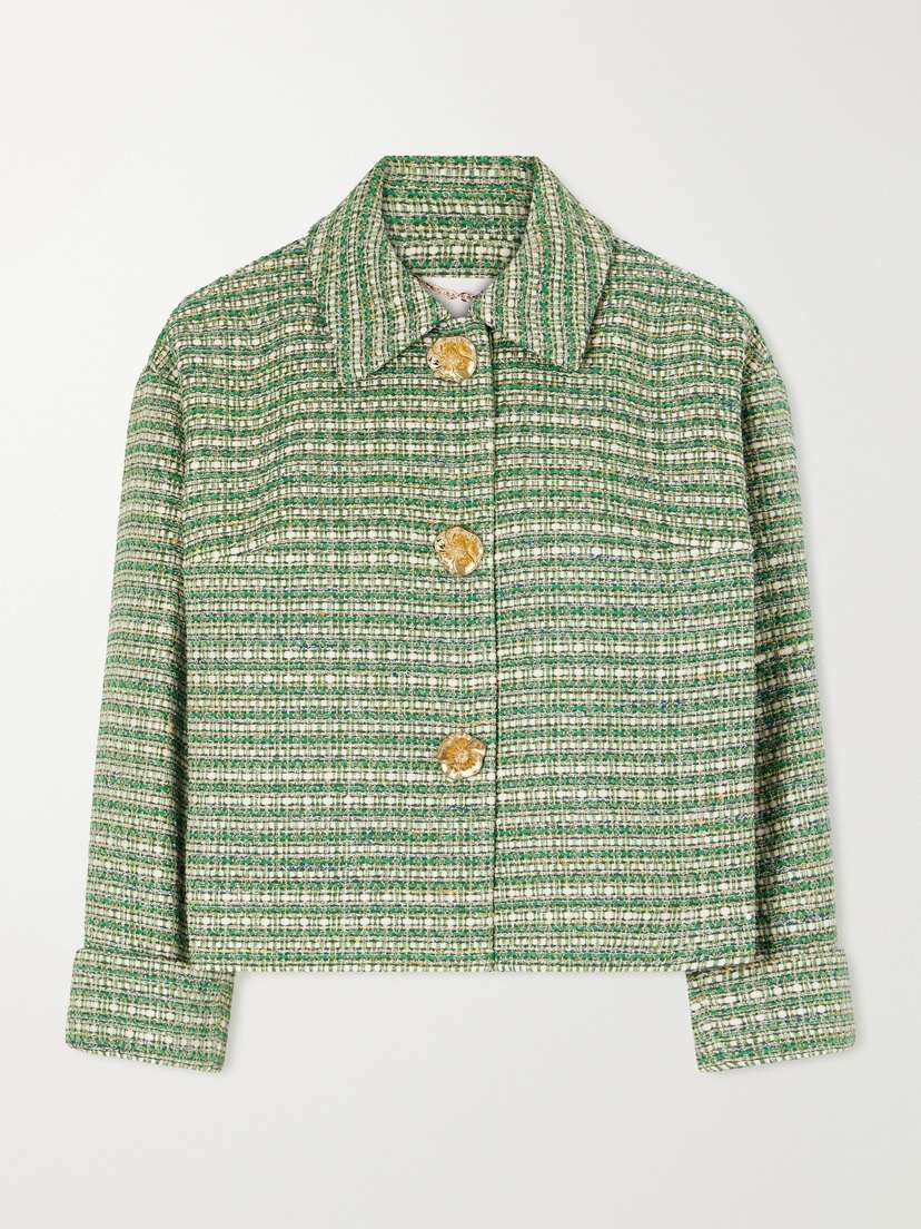 Carolina Herrera Cotton-blend Tweed Jacket