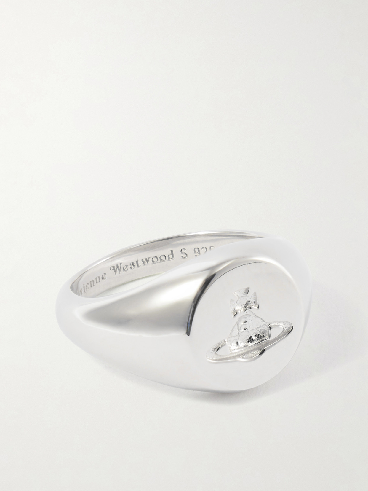 Vivienne Westwood - Sigillo-debossed Recycled Silver Ring - XL