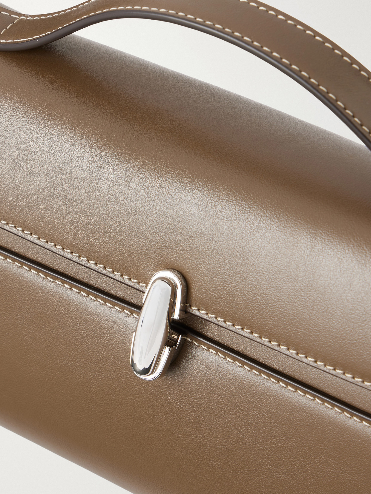 Symmetry Trapeze Pochette Leather Tote