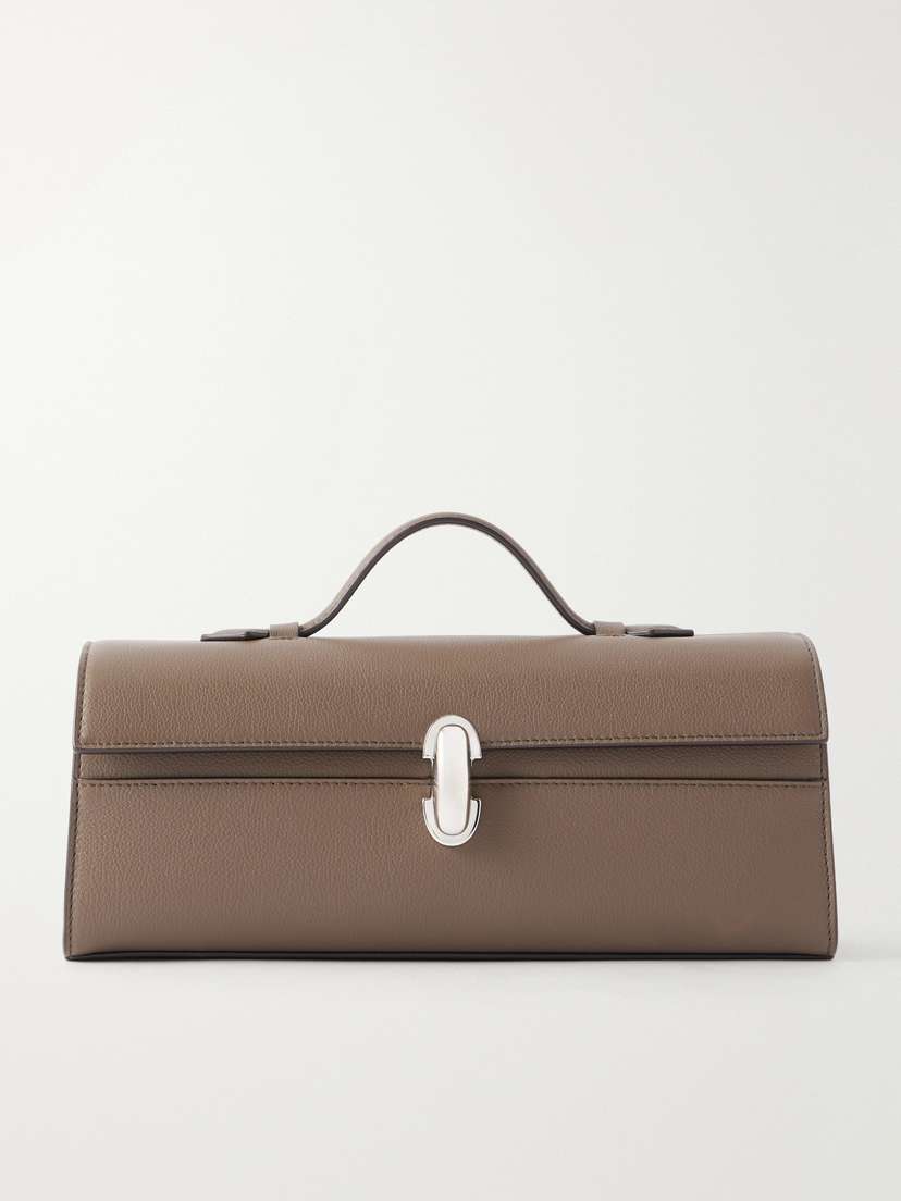 Savette Slim Symmetry Leather Clutch
