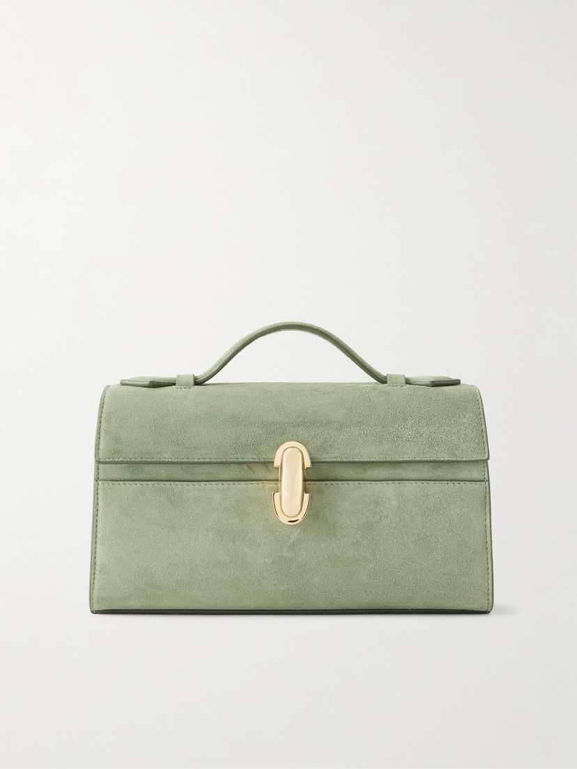 Savette Symmetry Pochette Suede Tote