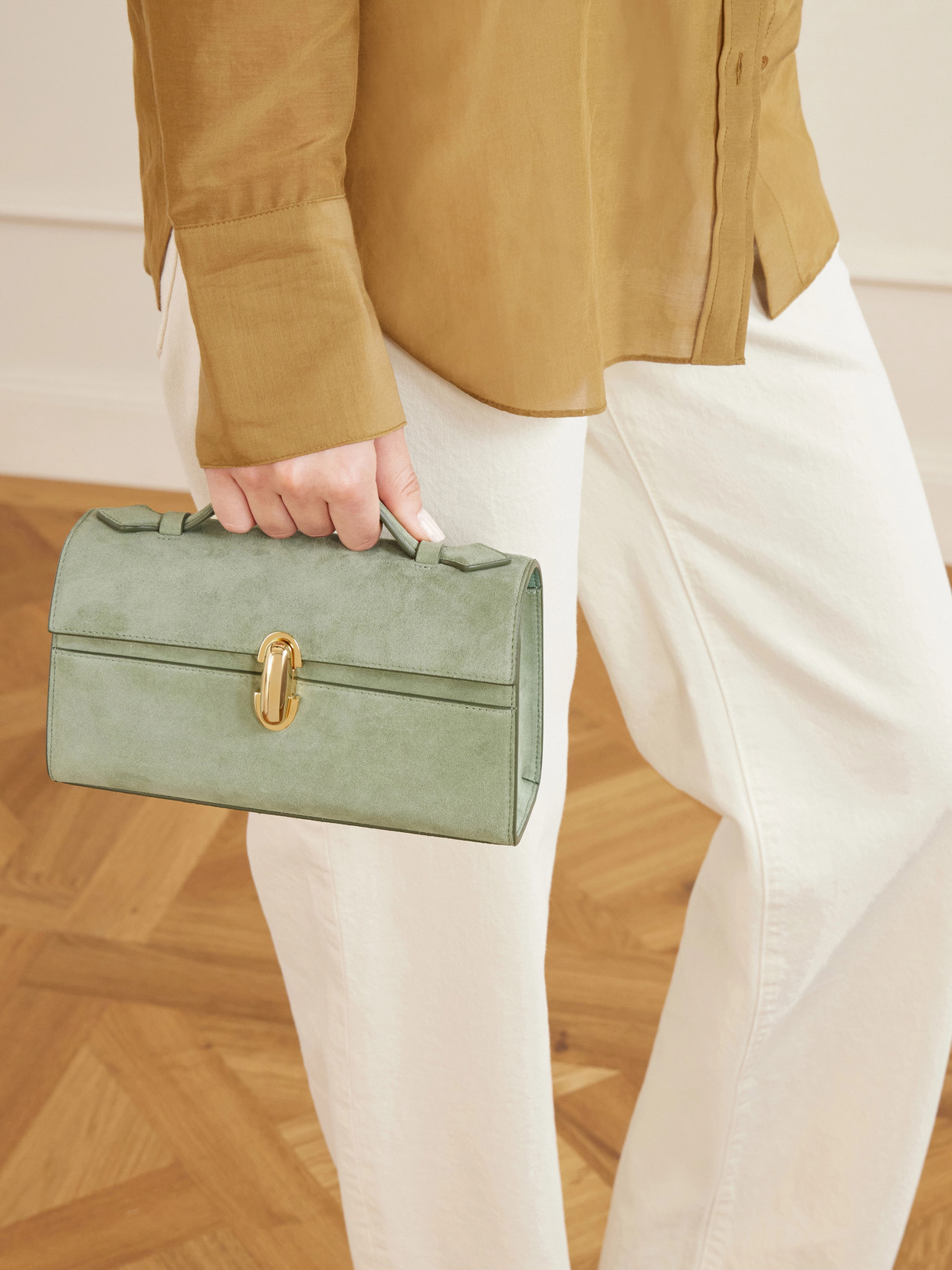 Symmetry Pochette Suede Tote