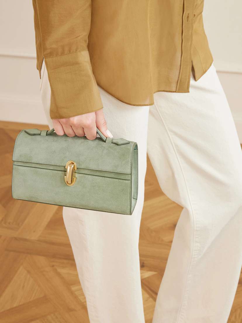 Savette Symmetry Pochette Suede Tote | Thumbnail 2