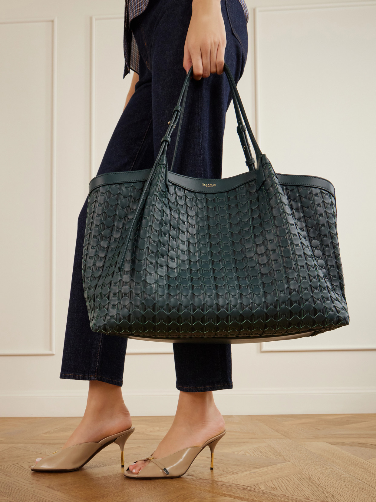 Secret Mosaico Leather Tote