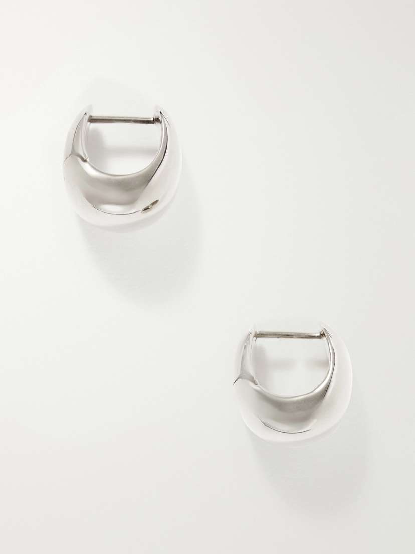 LIÉ STUDIO The Violet Sterling Silver Hoop Earrings