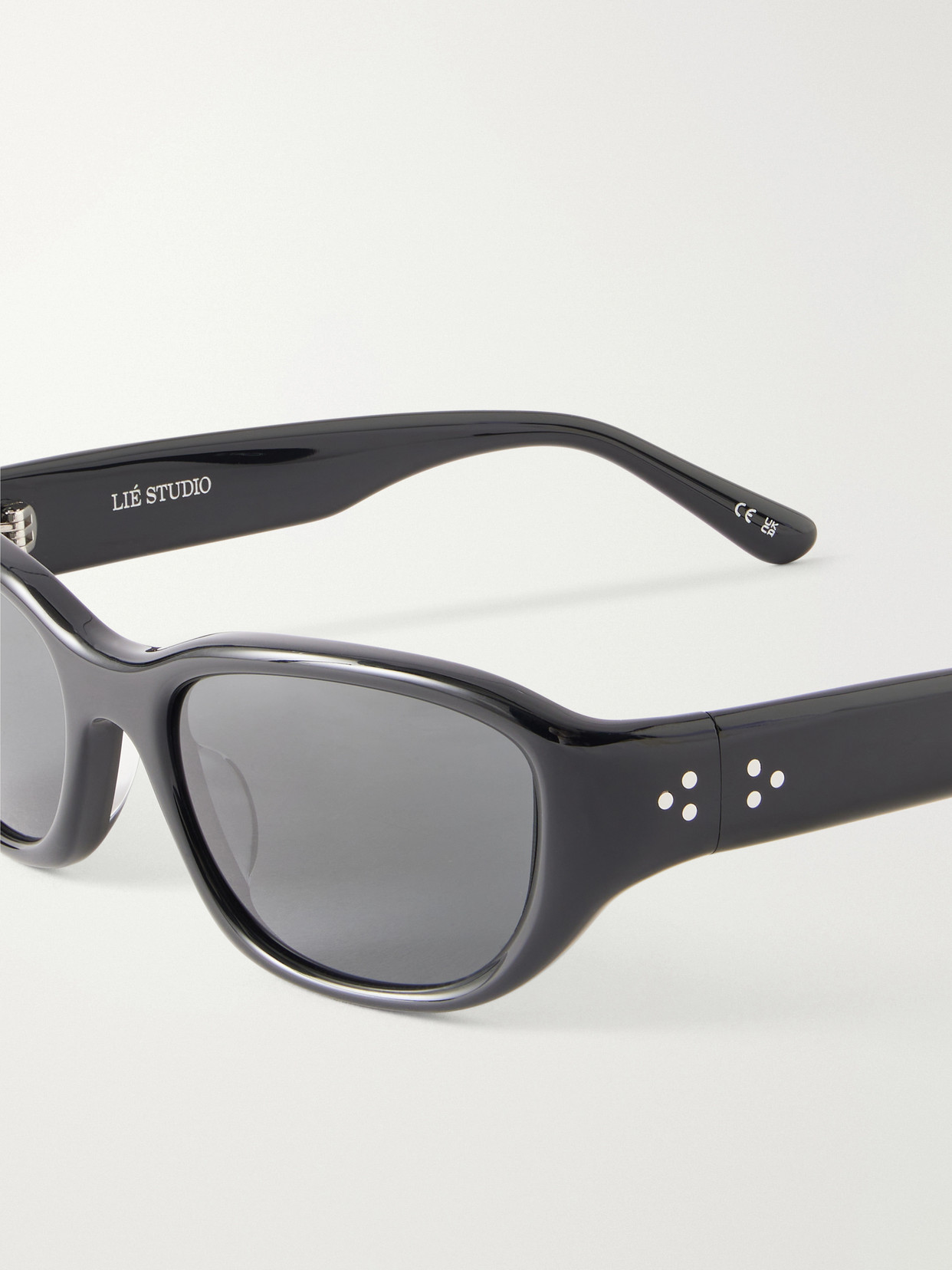 Lie Studio Matteo D-frame Acetate Sunglasses In Black