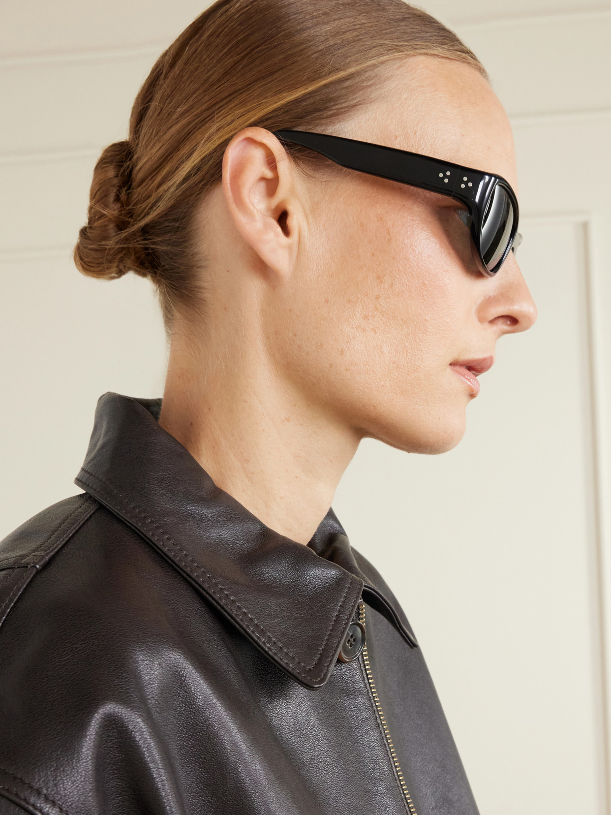 Lie Studio Matteo D-frame Acetate Sunglasses In Black