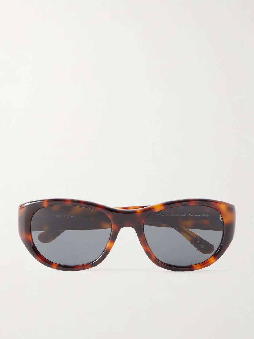 LIÉ STUDIO Lee Oval-frame Tortoiseshell Acetate Sunglasses