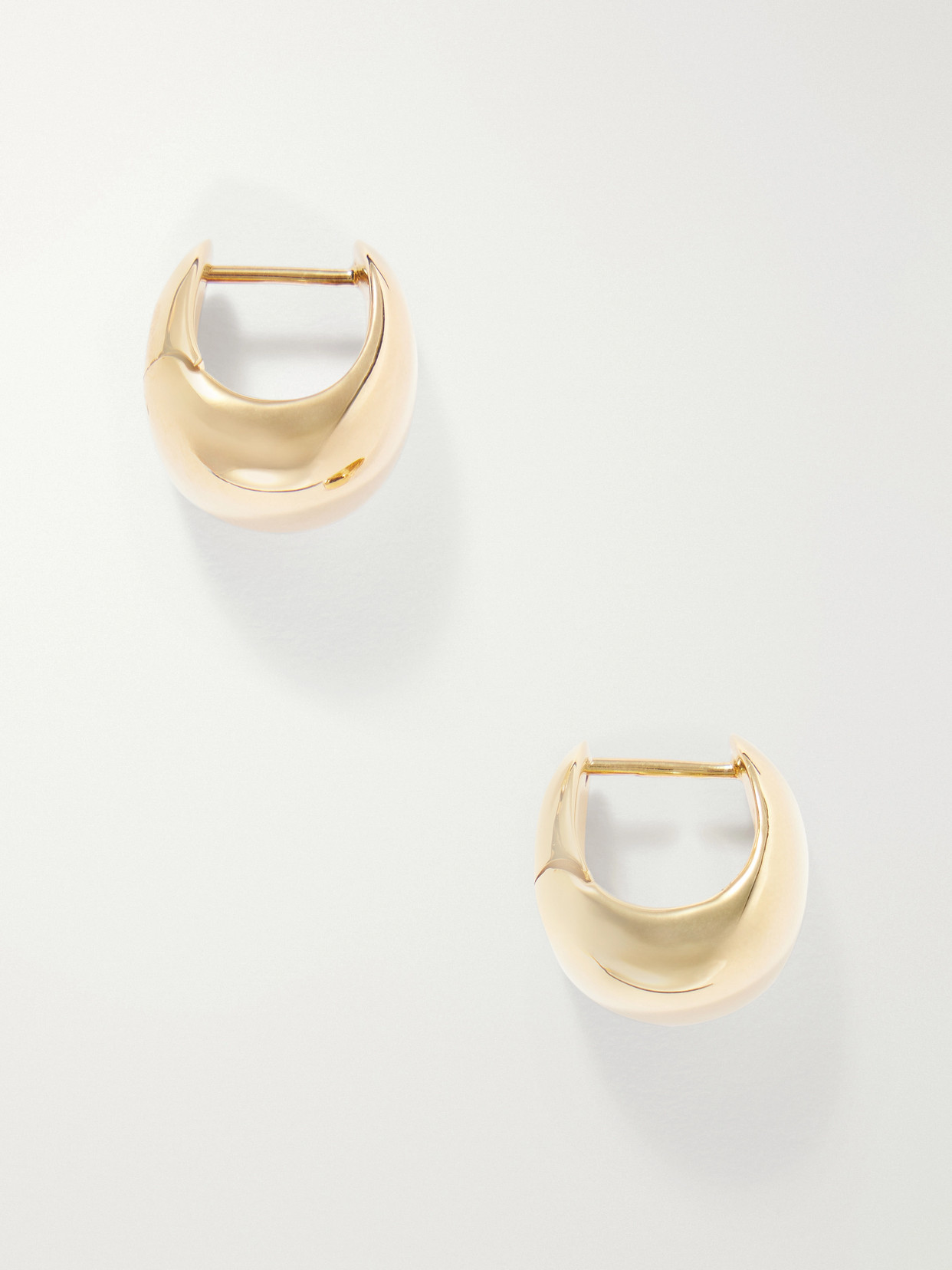 Lie Studio The Violet Gold-plated Sterling Silver Hoop Earrings