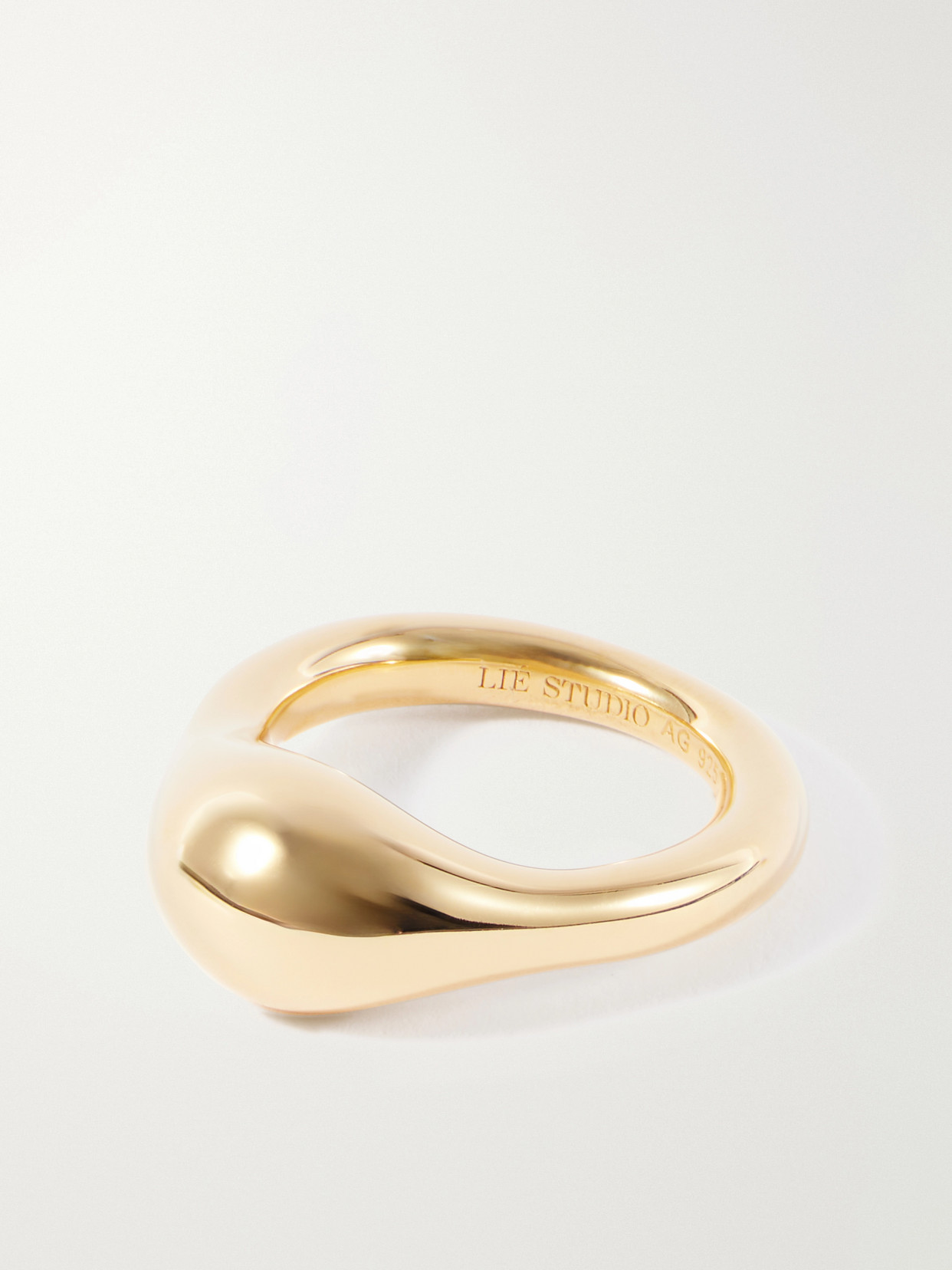 Lie Studio The Chloe Gold-plated Sterling Silver Ring