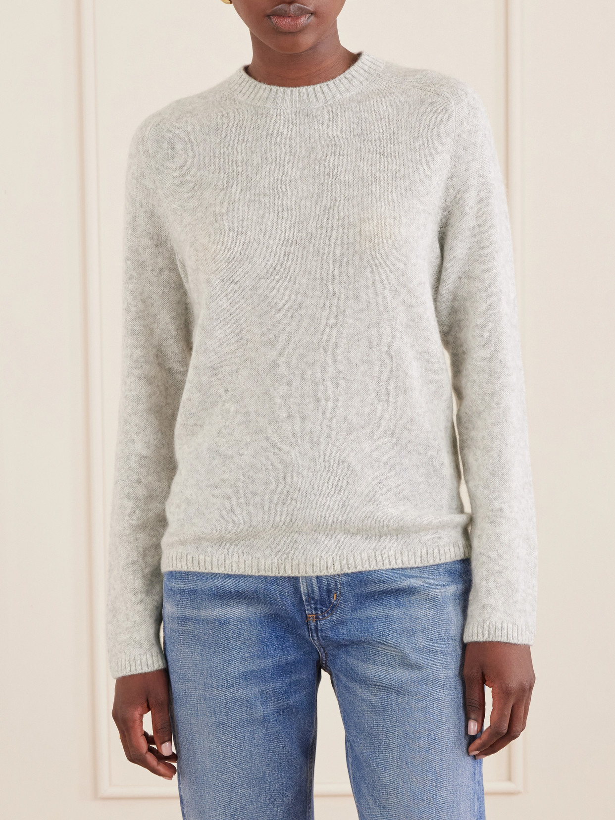 Nimbus Laurel Knitted Cashmere And Silk-Blend Sweater