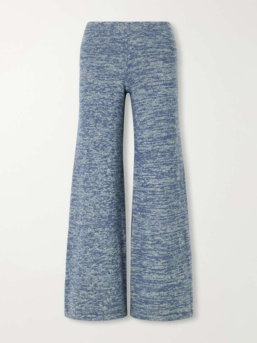 The Elder Statesman Nimbus Knitted Cashmere And Silk-blend Wide-leg Pants | Thumbnail 6 The Elder Statesman Nimbus Knitted Cashmere And Silk-blend Wide-leg Pants | Thumbnail 6