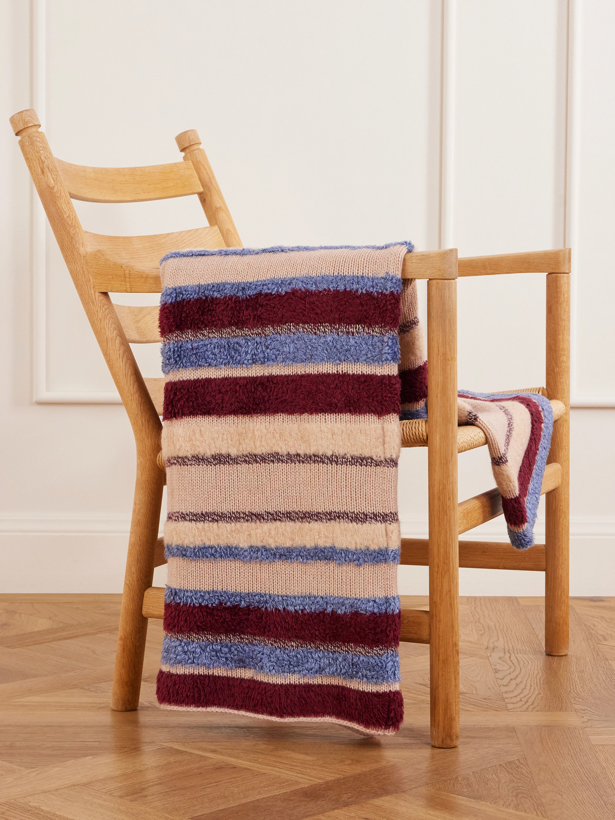 The Elder Statesman - Textured Cashmere Throw - Multi