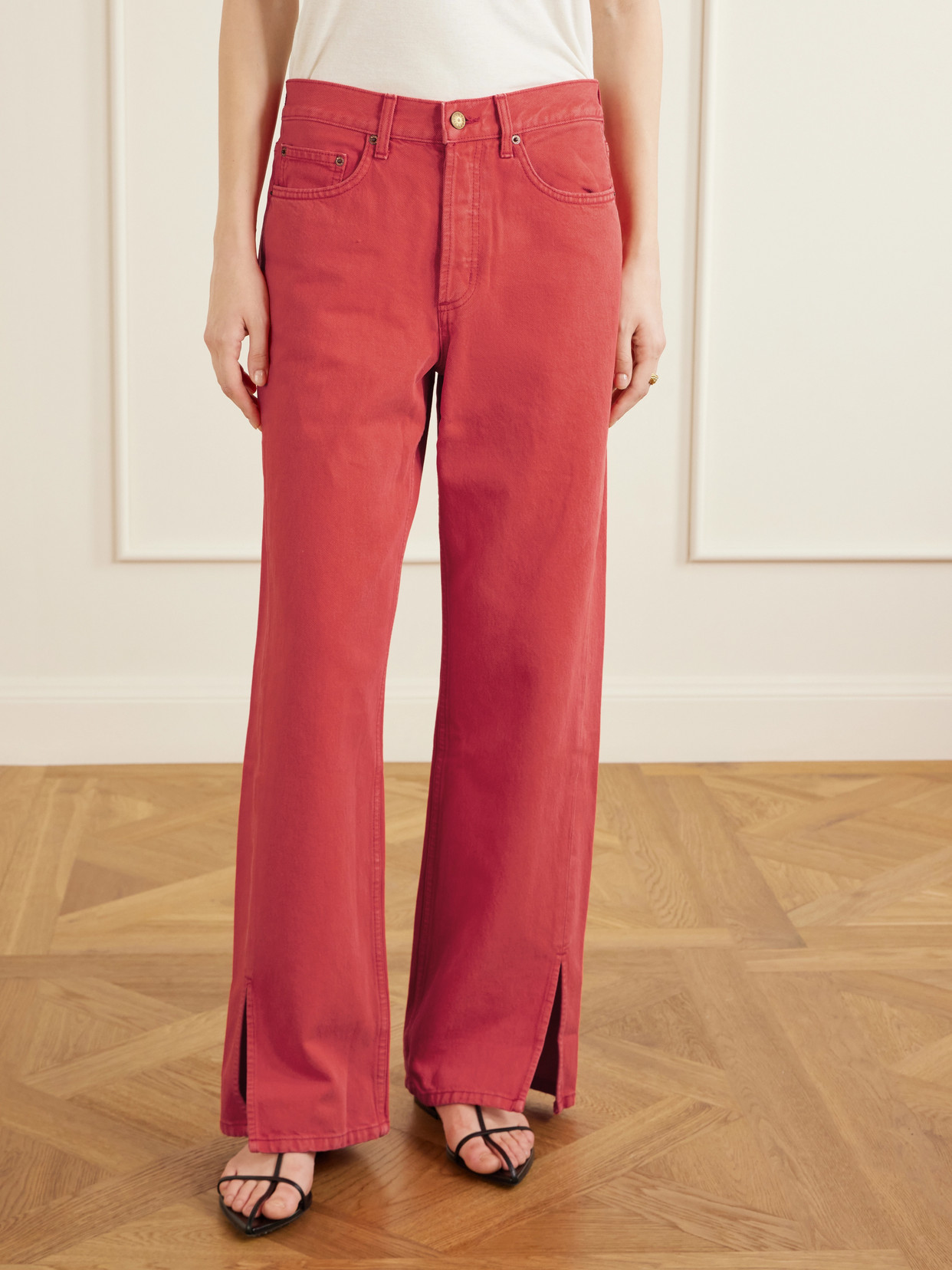 Charlot Relaxed Mid-Rise Straight-Leg Jeans