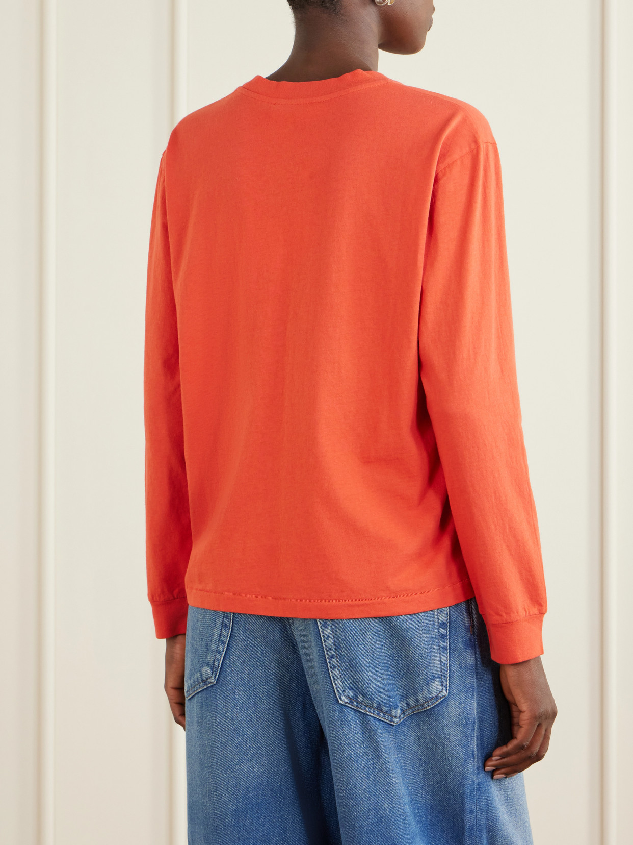 Double Pocket-Detail Cotton T-Shirt