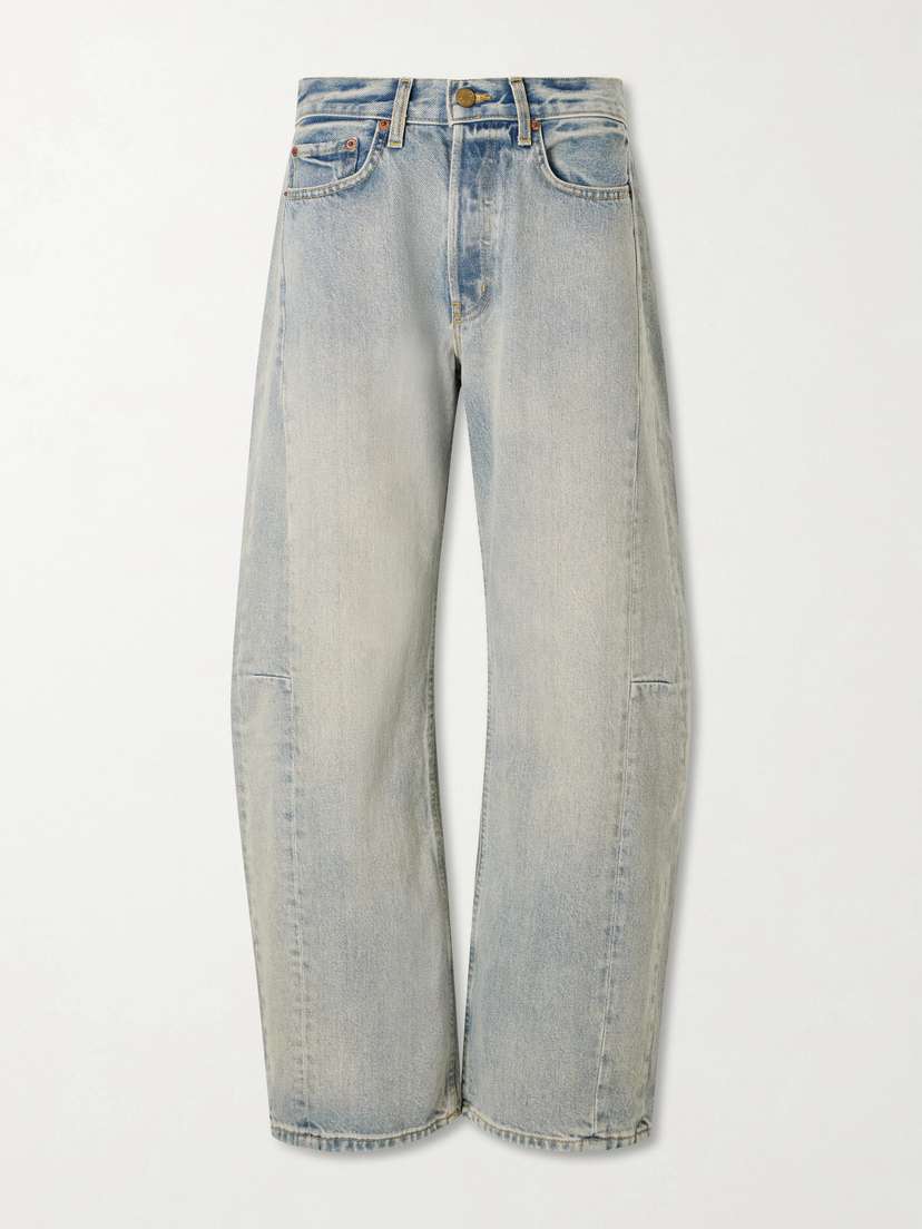 B SIDES Slim Lasso High-rise Wide-leg Jeans