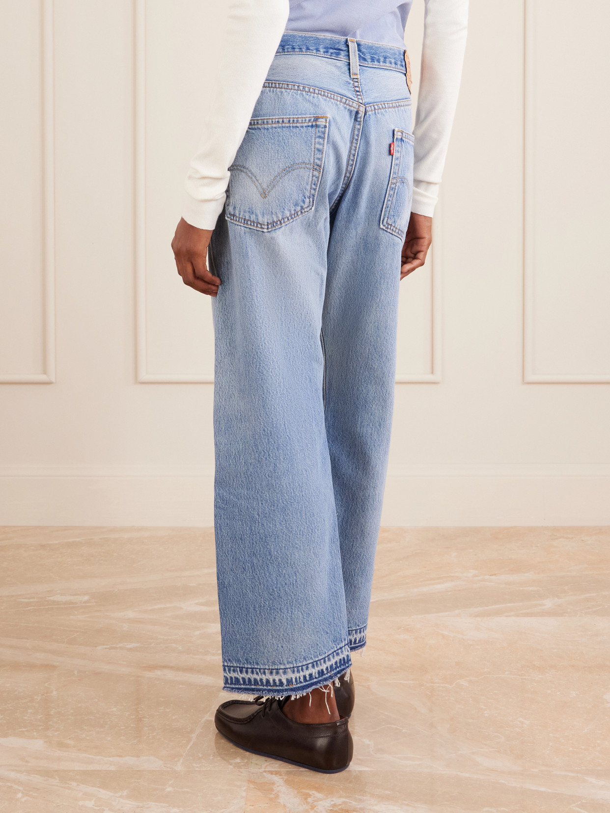 Vintage Patchwork No.2 Mid-Rise Wide- Leg