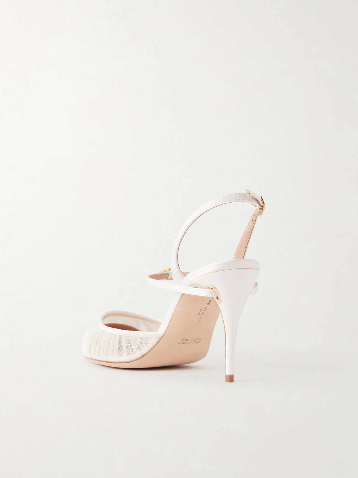 Mattia 85 Leather-Trimmed Lace Pumps