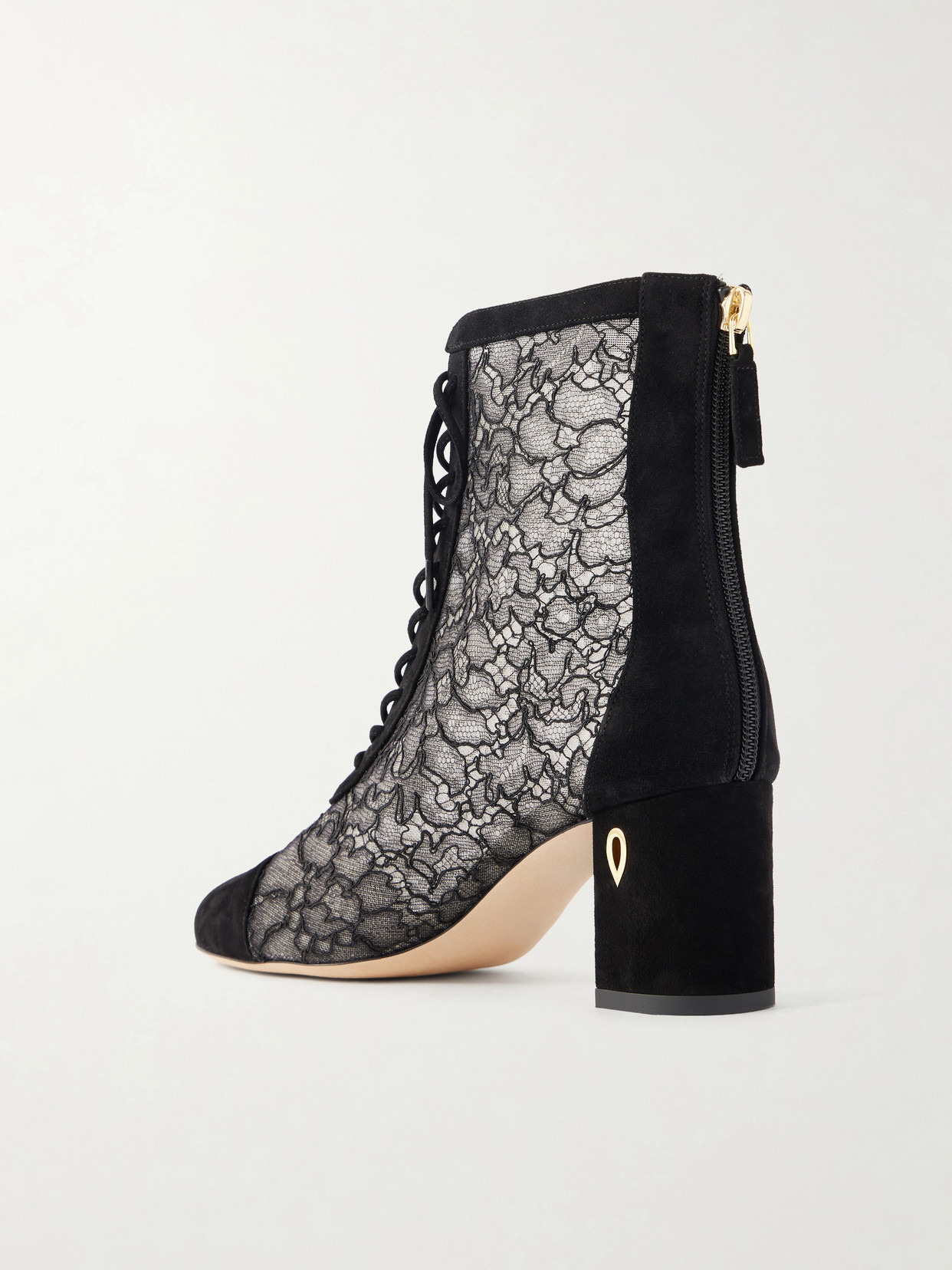 Dan 65 Lace-Trimmed Ankle Boots