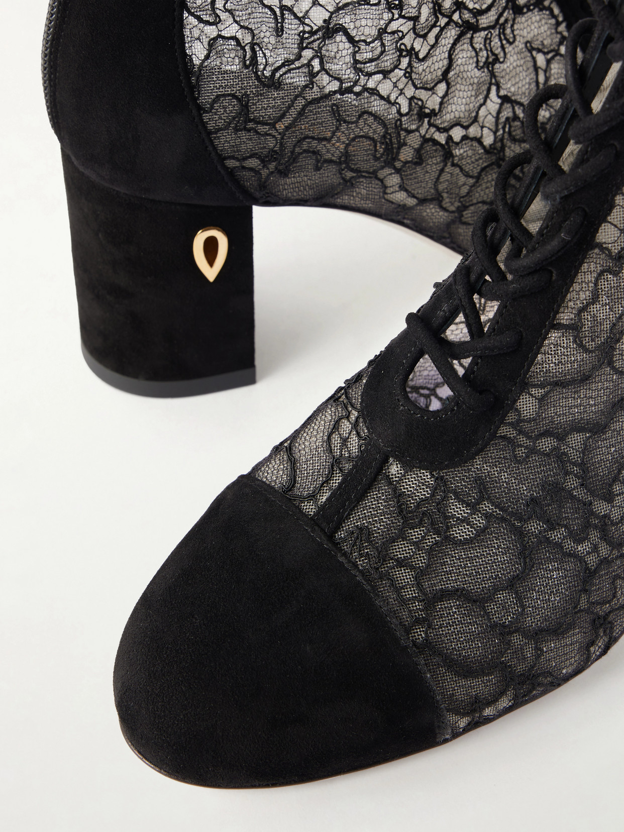 Dan 65 Lace-Trimmed Ankle Boots