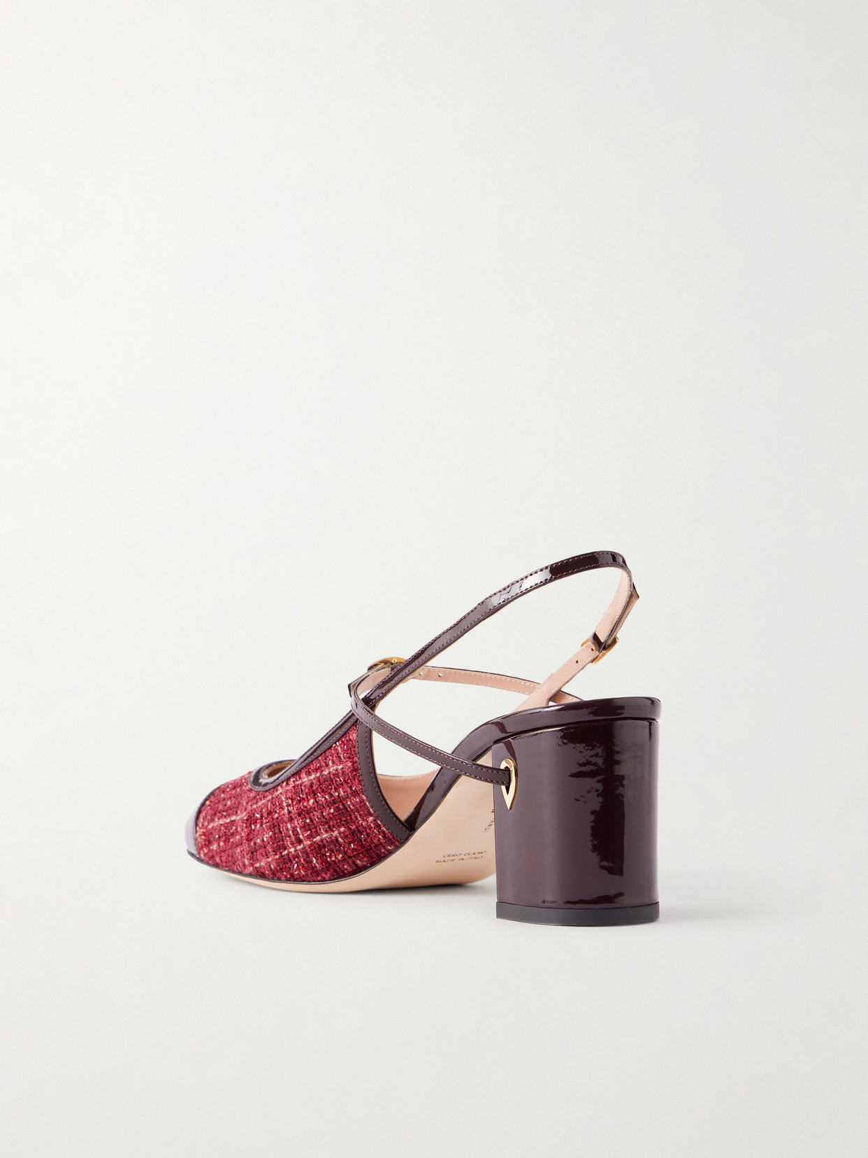 Mattia 65 Leather-Trimmed Tweed Pumps