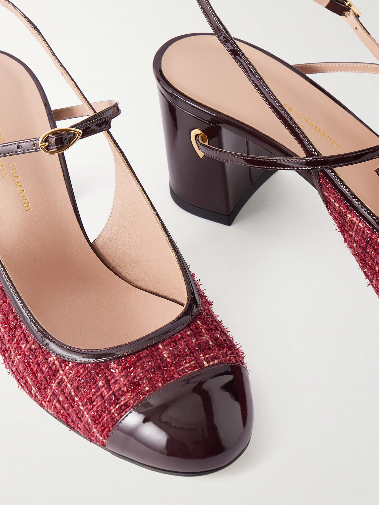 Mattia 65 Leather-Trimmed Tweed Pumps