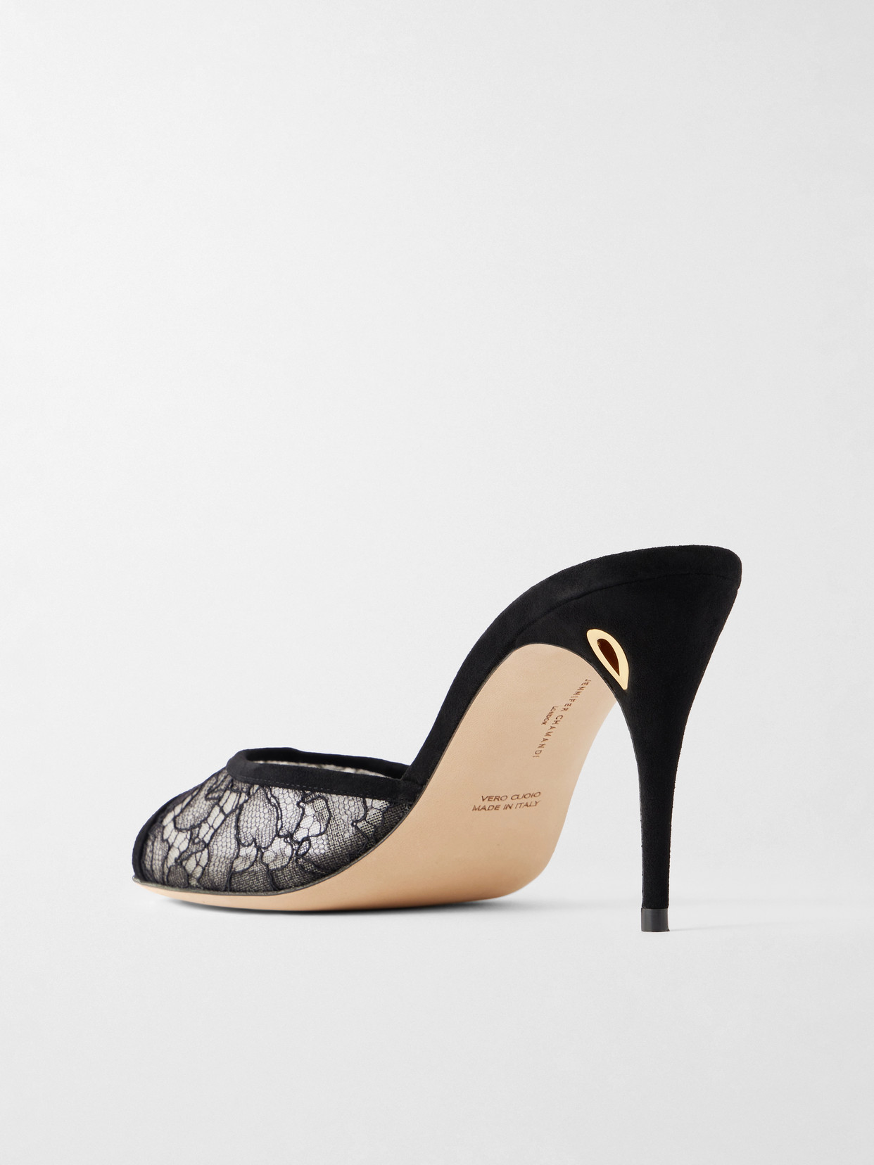 Guido 85 Suede-Trimmed Lace Sandals