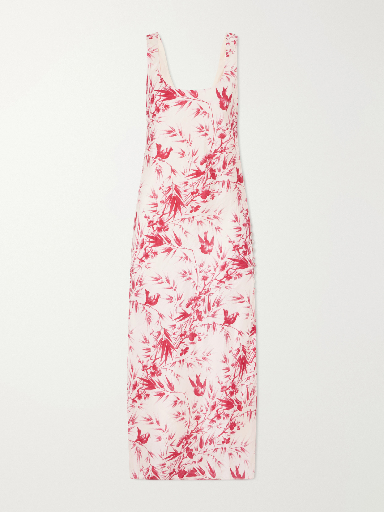 Alix Of Bohemia Adele Printed Silk Midi Dress In Multi